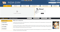 Desktop Screenshot of indiaexim.net